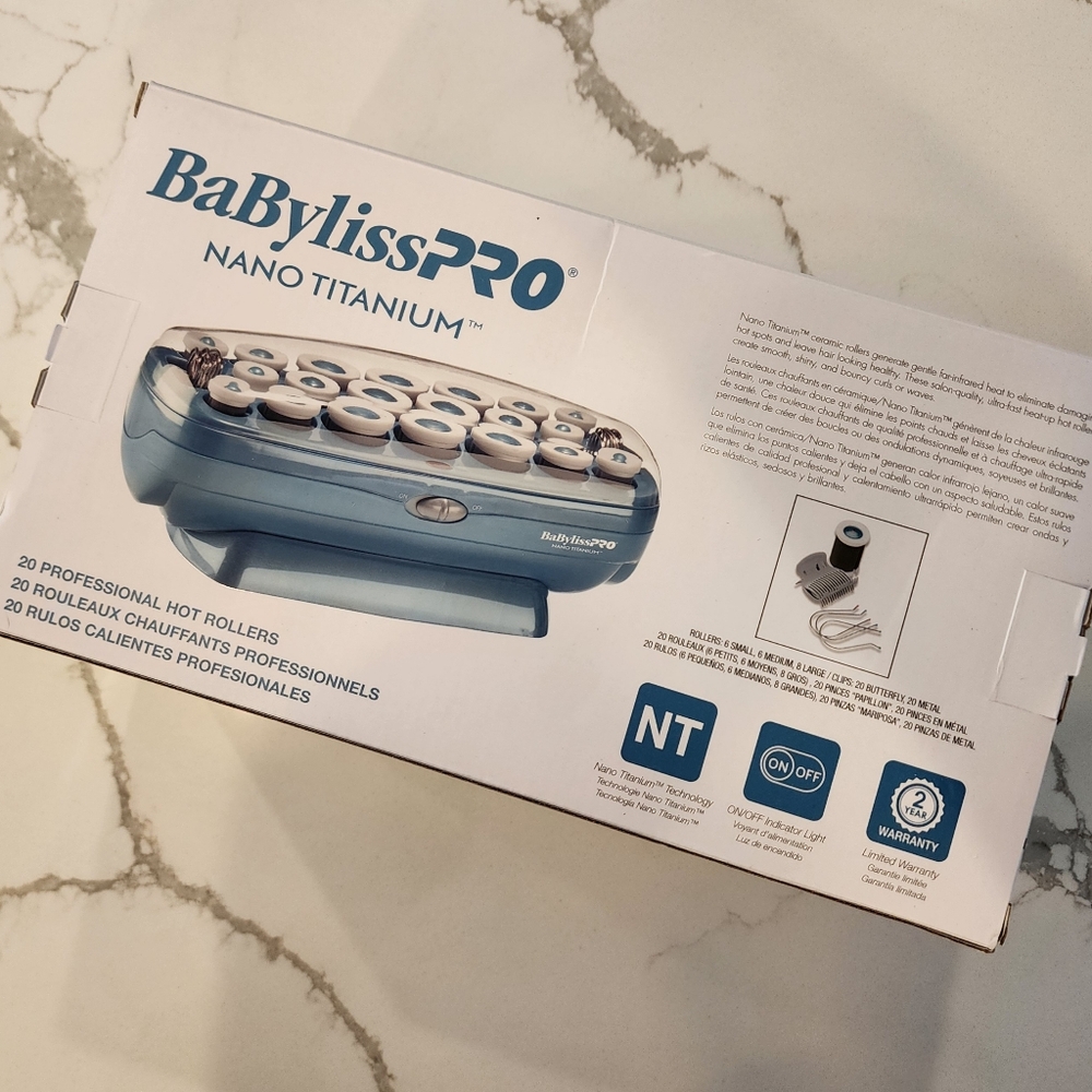 BaBylissPRO Nano Titanium Professional Hair Rollers - NIB 20 Count - Picture 2 of 3